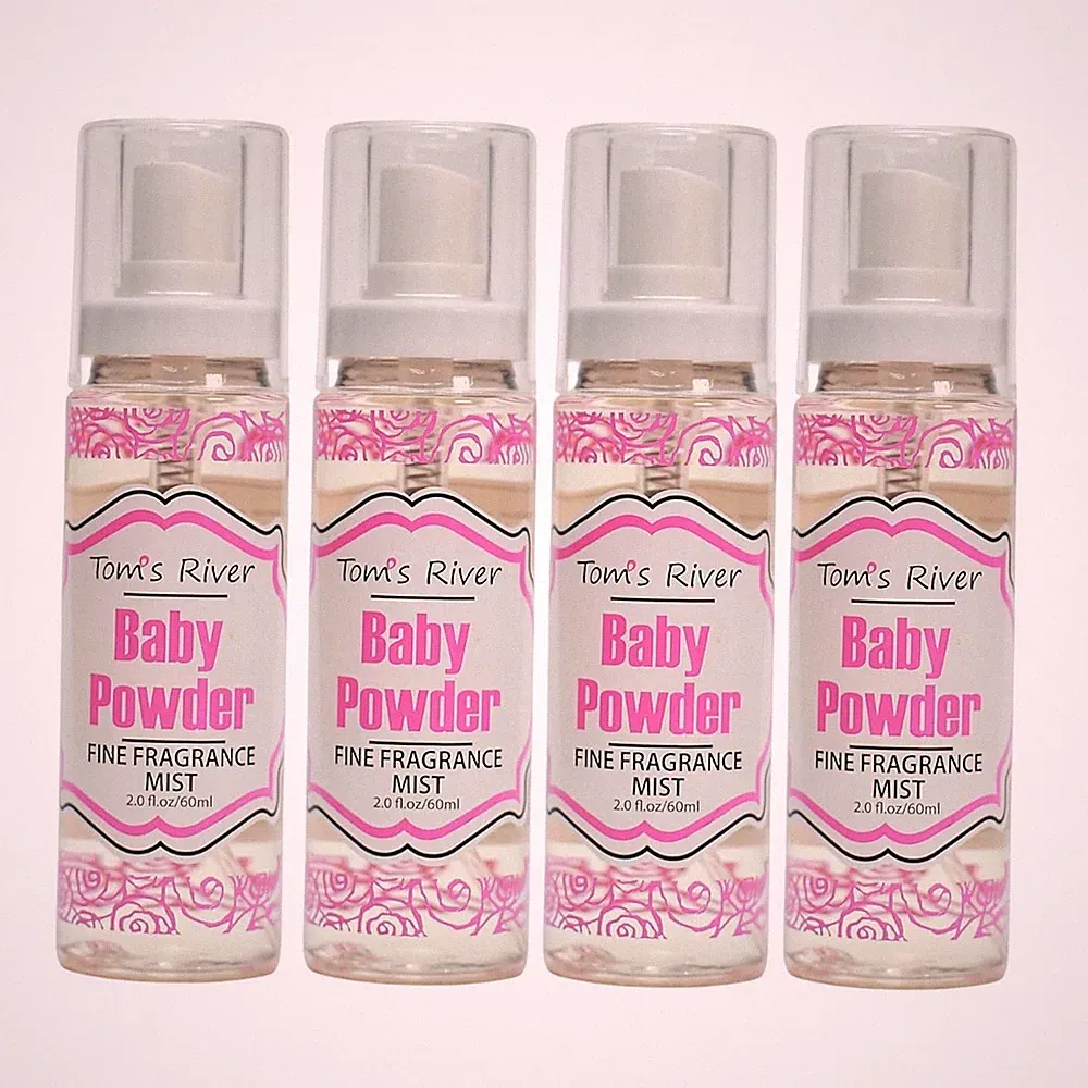 4 Pack - Perfume Body Spray Mist - Baby Powder 2oz *MADE IN USA* Brand New!!!