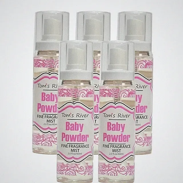5 Pack - Perfume Body Spray Mist - Baby Powder 2oz *MADE IN USA* Brand New!!!