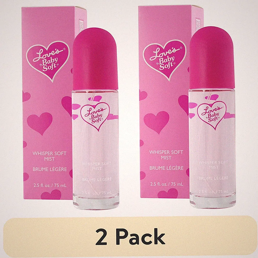 Dana Loves Baby Soft Whisper Mist 2.5oz Perfume Spray 2 Pack Women Fragrance