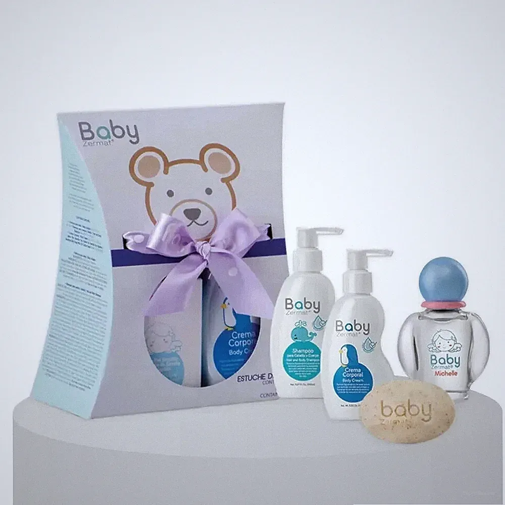 Perfume , Crema Corporal Y Shampoo Para Bebé Kit Para Bebés De Zermat Gift Set
